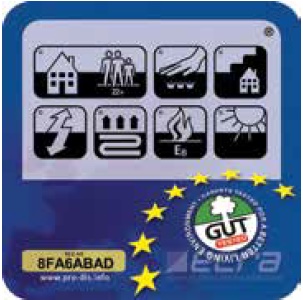 Certifikát evropského informačního systému výrobců koberců - na web zadejte REG.NR